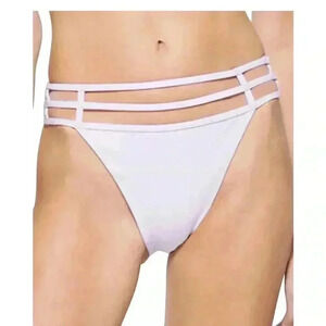 Jonathan Simkhai Eunice Strappy Lupine Bikini Bottom Size M NWT